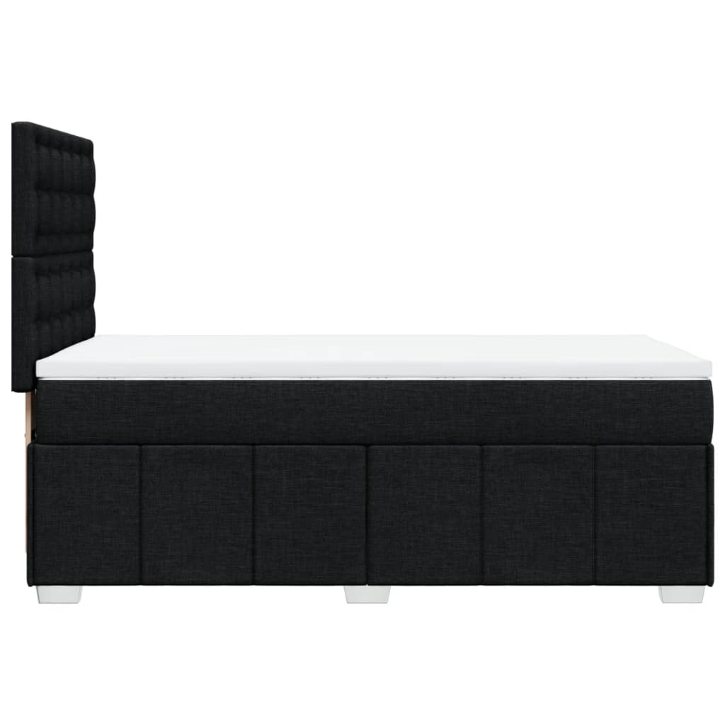 Giroletto a Molle con Materasso Nero 80x200 cm inTessuto | homemem39