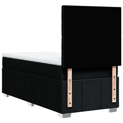 Giroletto a Molle con Materasso Nero 80x200 cm inTessuto | homemem39