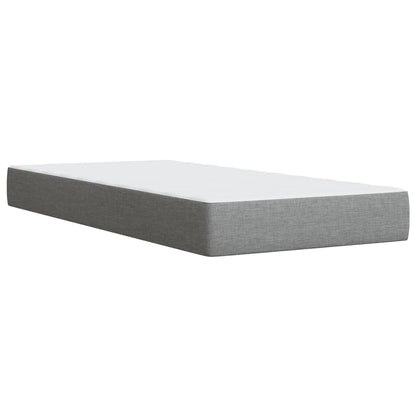 Giroletto a Molle con Materasso Grigio Chiaro 90x190 cm Tessuto | homemem39