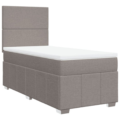 Giroletto a Molle con Materasso Tortora 90x200 cm inTessuto | homemem39