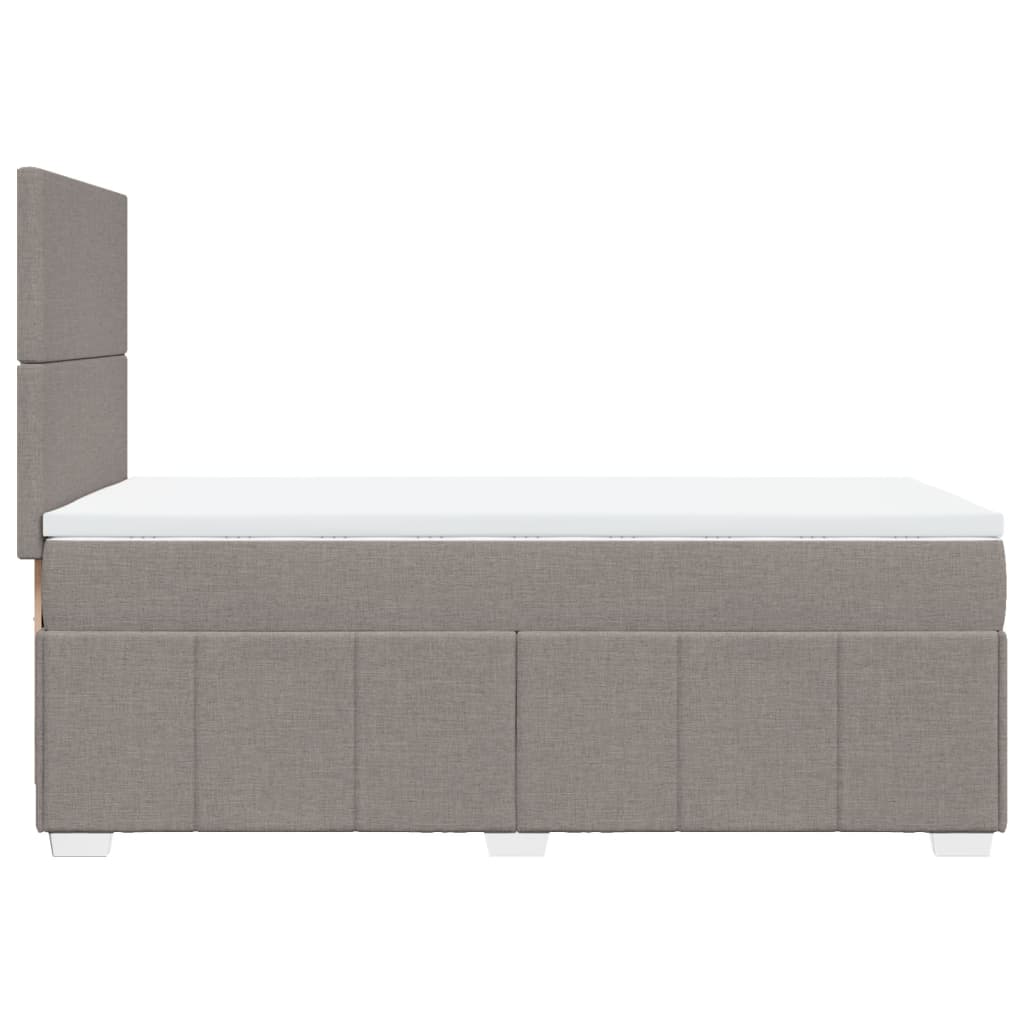 Giroletto a Molle con Materasso Tortora 90x200 cm inTessuto | homemem39