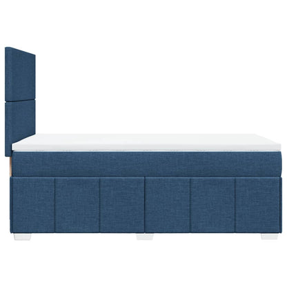 Giroletto a Molle con Materasso Blu 90x200 cm inTessuto | homemem39