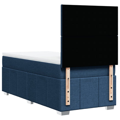 Giroletto a Molle con Materasso Blu 90x200 cm inTessuto | homemem39