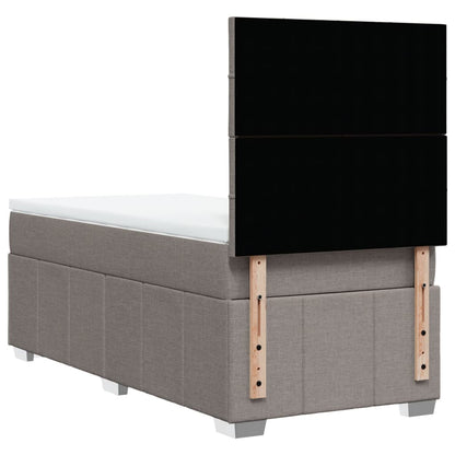 Giroletto a Molle con Materasso Tortora 90x200 cm inTessuto | homemem39