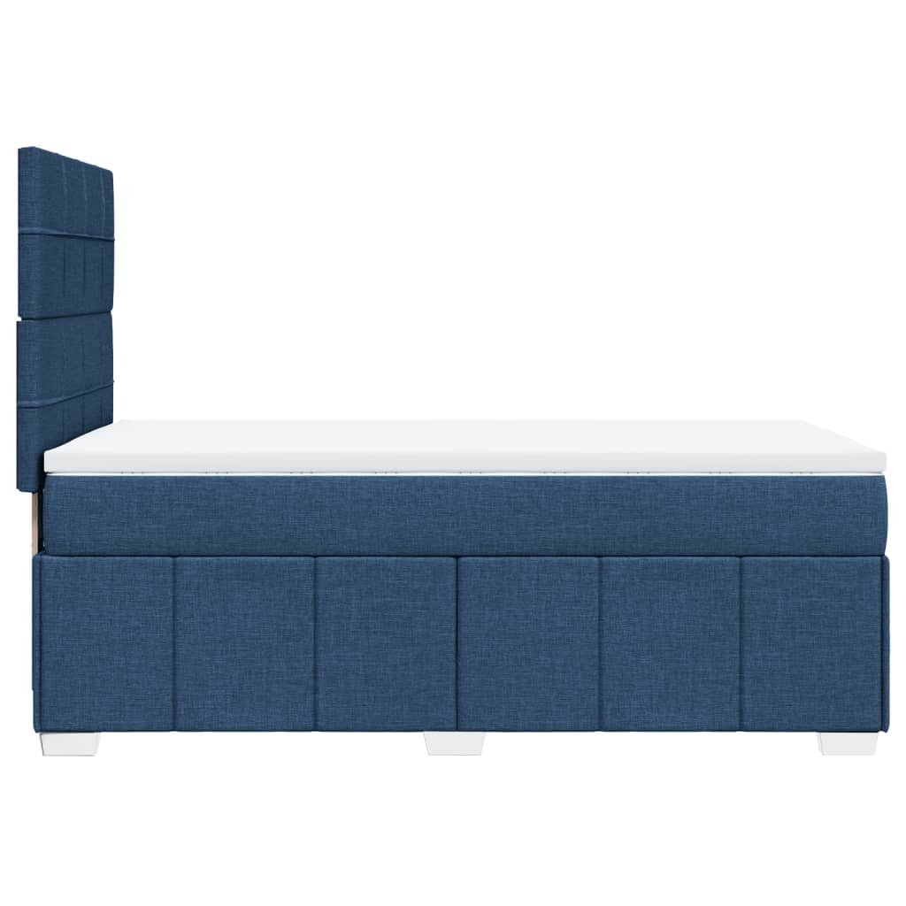 Giroletto a Molle con Materasso Blu 90x200 cm inTessuto | homemem39