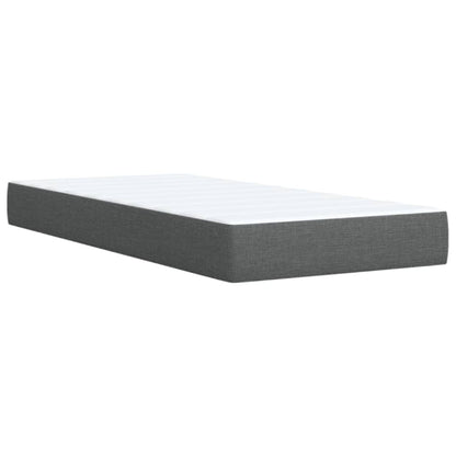 Giroletto a Molle con Materasso Grigio Scuro 90x200 cm Tessuto | homemem39