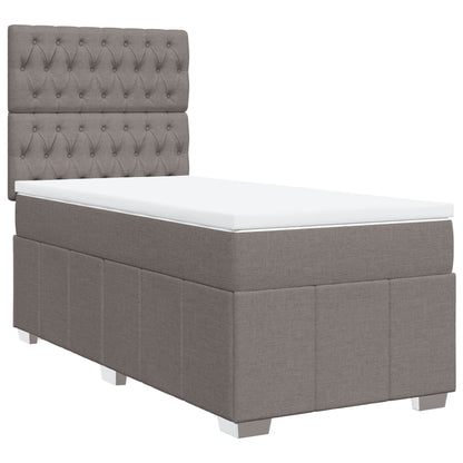 Giroletto a Molle con Materasso Tortora 90x200 cm inTessuto | homemem39