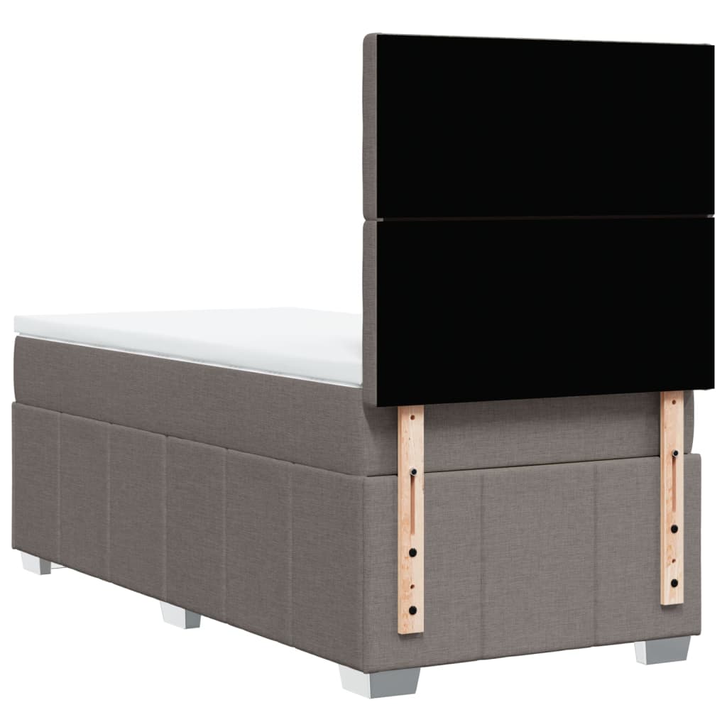 Giroletto a Molle con Materasso Tortora 90x200 cm inTessuto | homemem39
