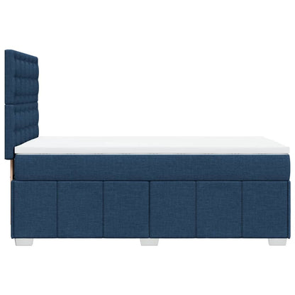 Giroletto a Molle con Materasso Blu 90x200 cm inTessuto