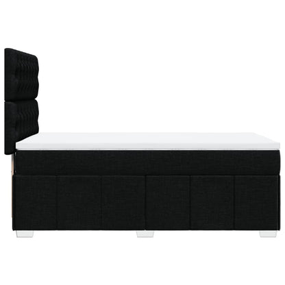 Giroletto a Molle con Materasso Nero 100x200 cm in Tessuto | homemem39