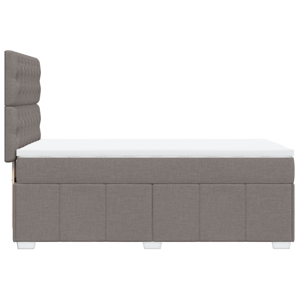 Giroletto a Molle con Materasso Tortora 100x200 cm in Tessuto | homemem39