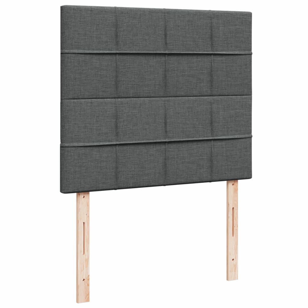 Giroletto a Molle con Materasso Grigio Scuro 120x190cm Tessuto | homemem39