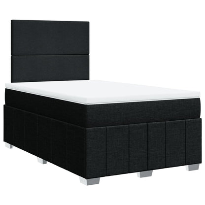 Giroletto a Molle con Materasso Nero 120x200 cm in Tessuto | homemem39