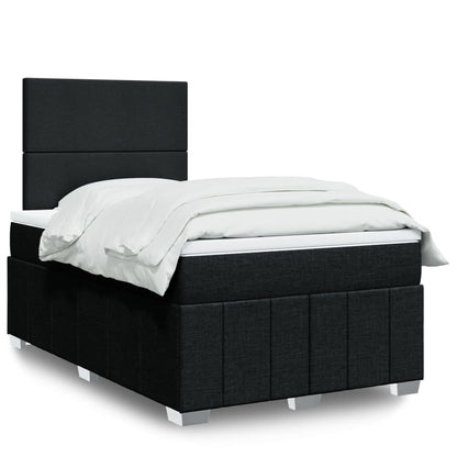 Giroletto a Molle con Materasso Nero 120x200 cm in Tessuto | homemem39