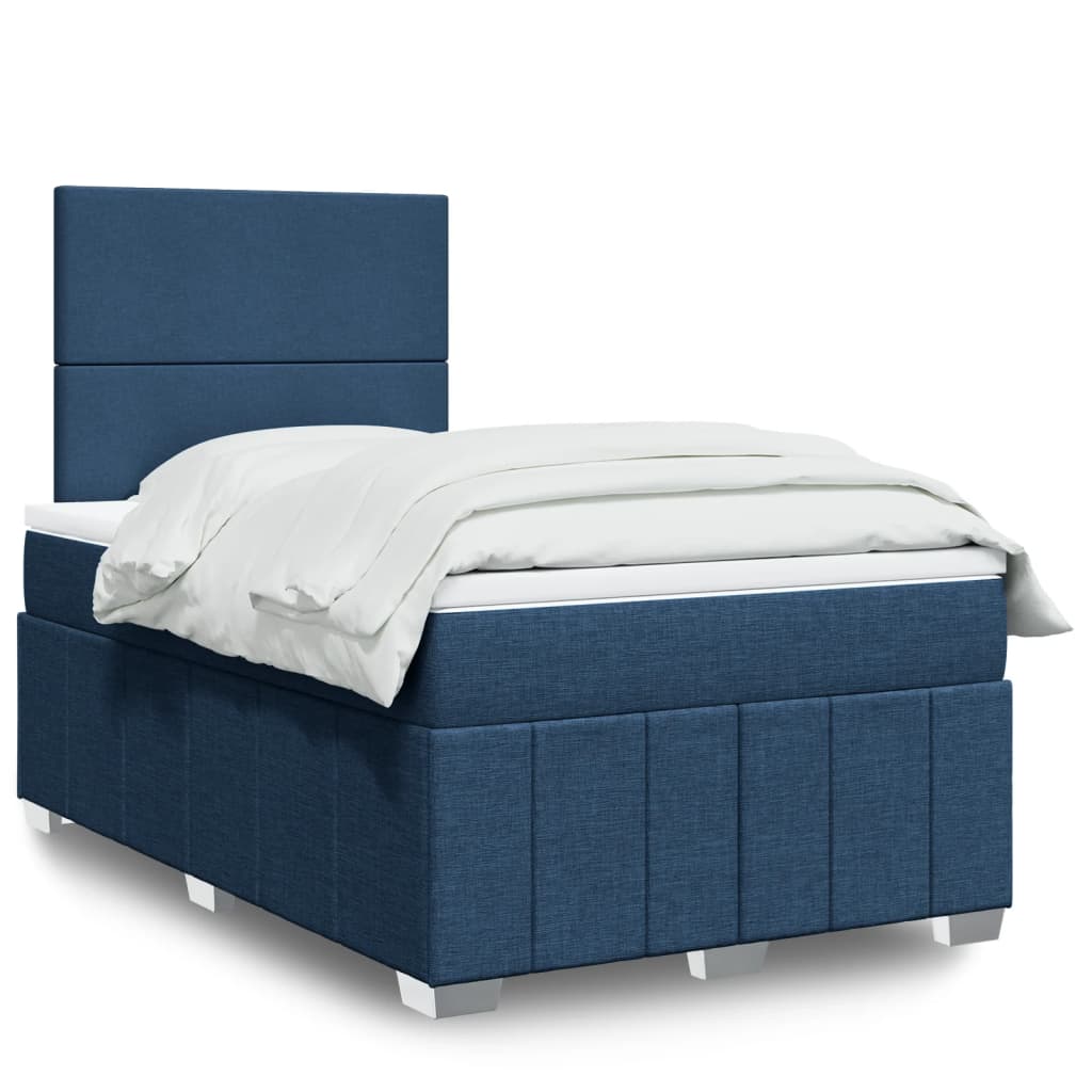 Giroletto a Molle con Materasso Blu 120x200 cm in Tessuto | homemem39