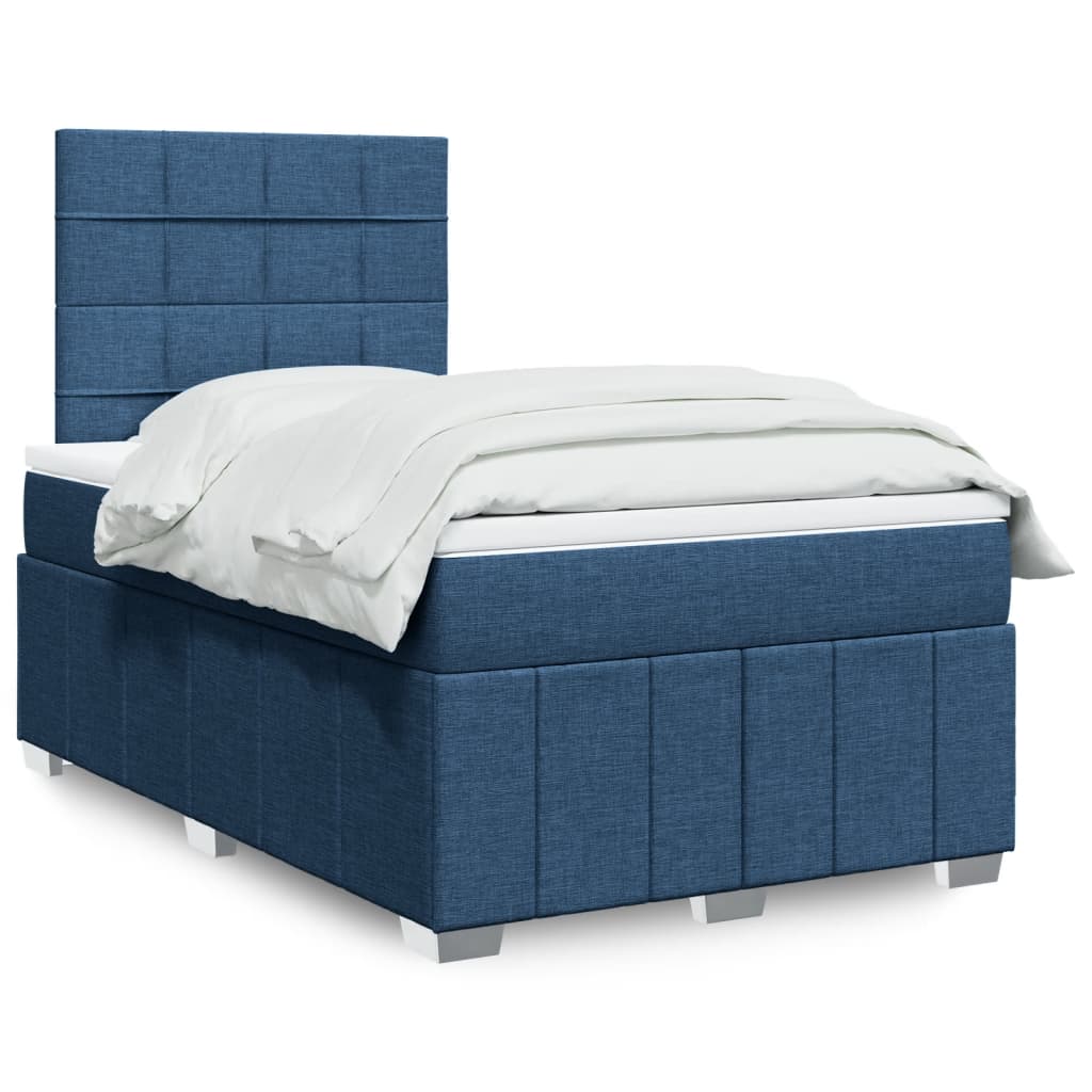 Giroletto a Molle con Materasso Blu 120x200 cm in Tessuto | homemem39
