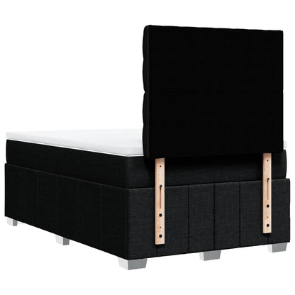 Giroletto a Molle con Materasso Nero 120x200 cm in Tessuto | homemem39