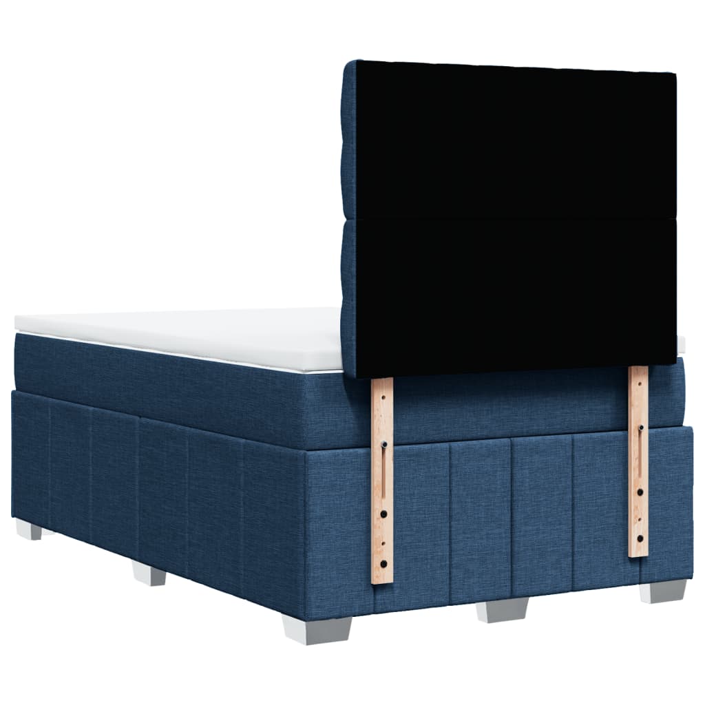 Giroletto a Molle con Materasso Blu 120x200 cm in Tessuto | homemem39