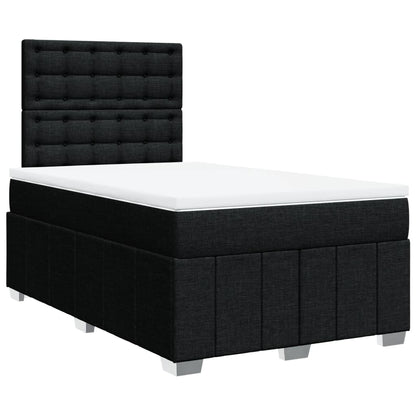 Giroletto a Molle con Materasso Nero 120x200 cm in Tessuto | homemem39