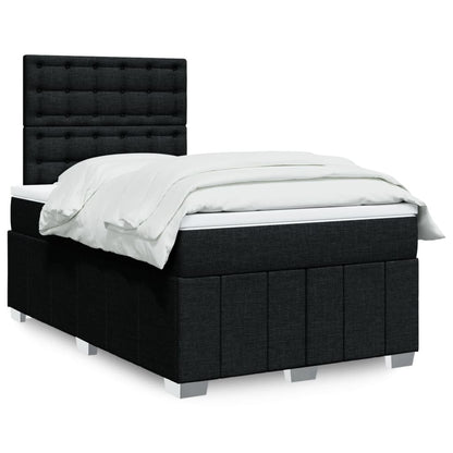 Giroletto a Molle con Materasso Nero 120x200 cm in Tessuto | homemem39
