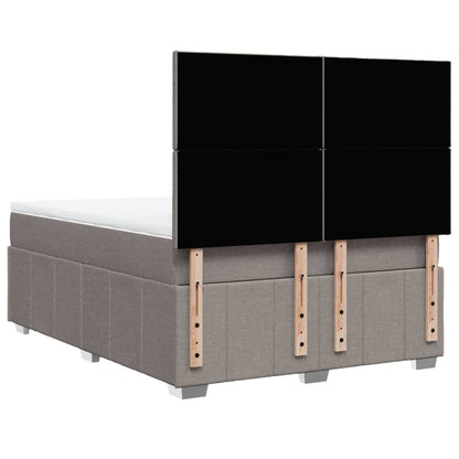 Giroletto a Molle con Materasso Tortora 140x190 cm in Tessuto | homemem39