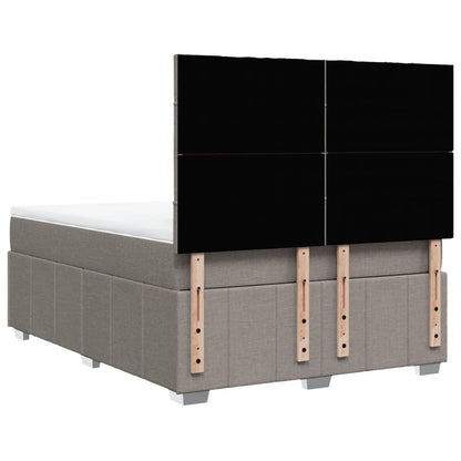 Giroletto a Molle con Materasso Tortora 140x190 cm in Tessuto | homemem39