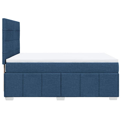 Giroletto a Molle con Materasso Blu 140x190 cm in Tessuto | homemem39
