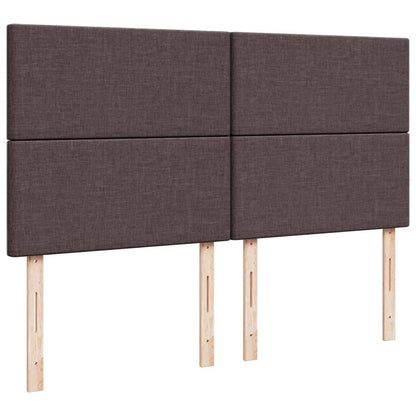 Giroletto a Molle con Materasso Marrone Scuro 180x200cm Tessuto | homemem39