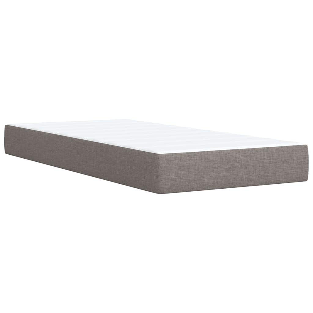 Giroletto a Molle con Materasso Tortora 100x200 cm in Tessuto | homemem39