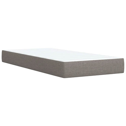 Giroletto a Molle con Materasso Tortora 100x200 cm in Tessuto | homemem39