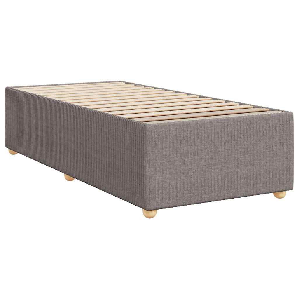 Giroletto a Molle con Materasso Tortora 100x200 cm in Tessuto | homemem39