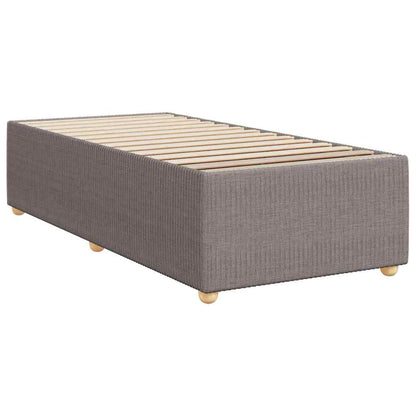 Giroletto a Molle con Materasso Tortora 100x200 cm in Tessuto | homemem39