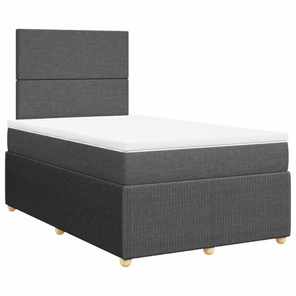 Giroletto a Molle con Materasso Grigio Scuro 120x200 cm Tessuto | homemem39
