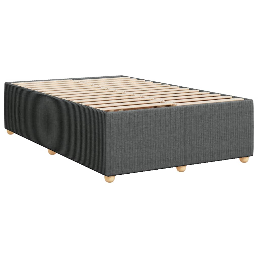 Giroletto a Molle con Materasso Grigio Scuro 120x200 cm Tessuto | homemem39