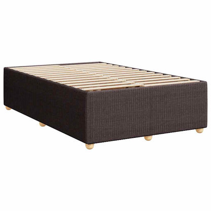 Giroletto a Molle con Materasso Marrone Scuro 120x200cm Tessuto | homemem39