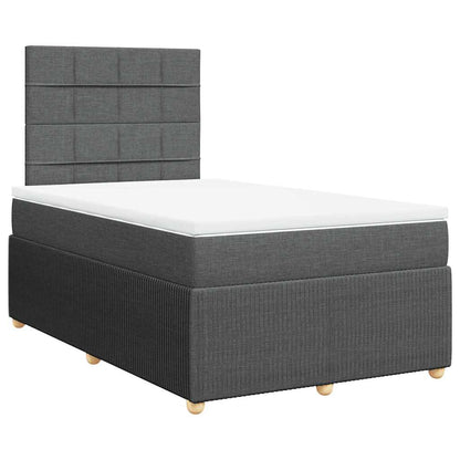 Giroletto a Molle con Materasso Grigio Scuro 120x200 cm Tessuto | homemem39