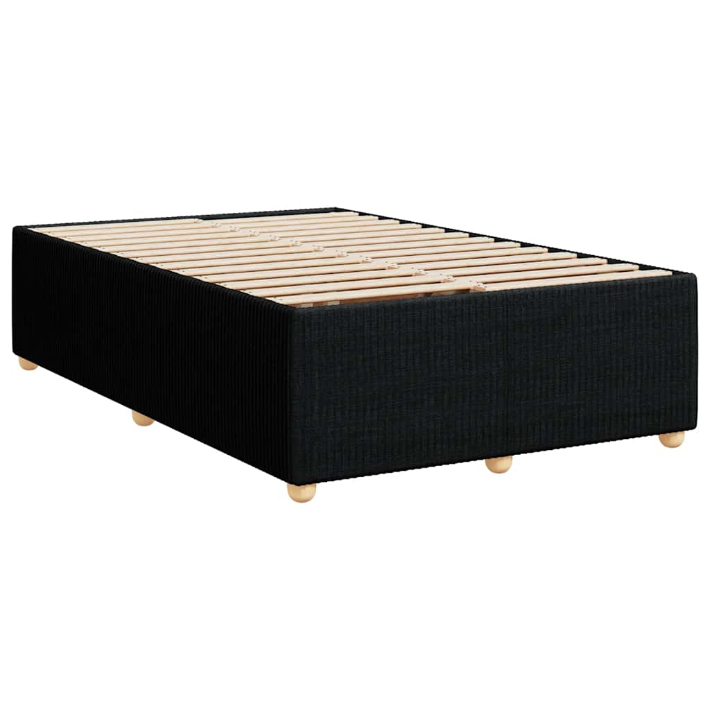 Giroletto a Molle con Materasso Nero 120x200 cm in Tessuto | homemem39