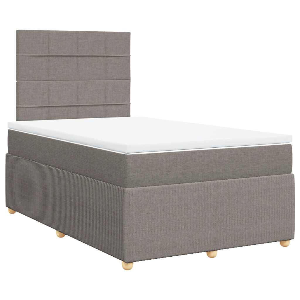 Giroletto a Molle con Materasso Tortora 120x200 cm in Tessuto | homemem39