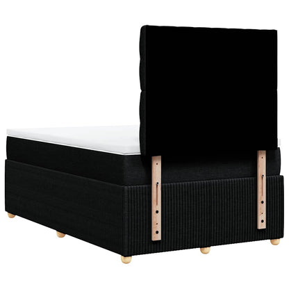 Giroletto a Molle con Materasso Nero 120x200 cm in Tessuto | homemem39