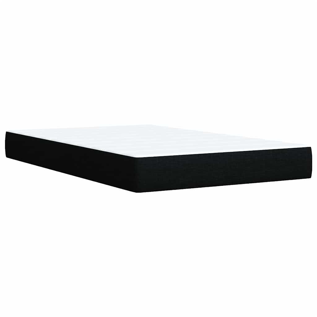 Giroletto a Molle con Materasso Nero 120x200 cm in Tessuto | homemem39