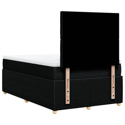 Giroletto a Molle con Materasso Nero 120x200 cm in Tessuto | homemem39