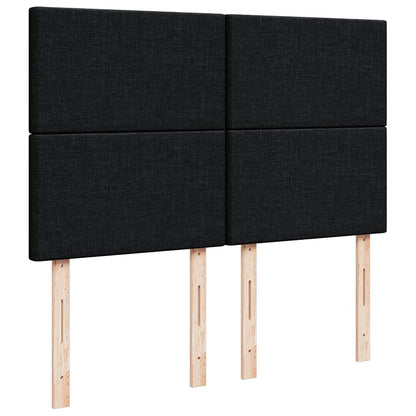 Giroletto a Molle con Materasso Nero 140x190 cm in Tessuto | homemem39