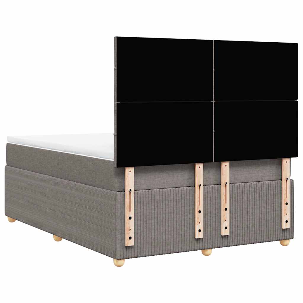 Giroletto a Molle con Materasso Tortora 140x190 cm in Tessuto | homemem39