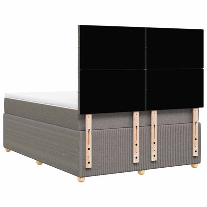 Giroletto a Molle con Materasso Tortora 140x190 cm in Tessuto | homemem39