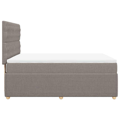 Giroletto a Molle con Materasso Tortora 140x190 cm in Tessuto | homemem39