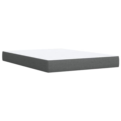 Giroletto a Molle con Materasso Grigio Scuro 140x200cm Tessuto | homemem39