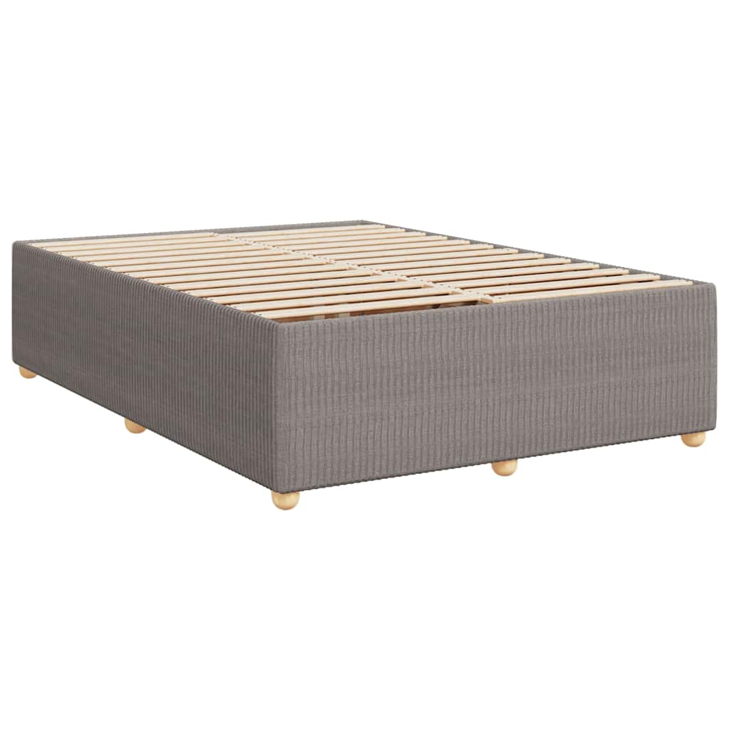 Giroletto a Molle con Materasso Tortora 140x200 cm in Tessuto | homemem39