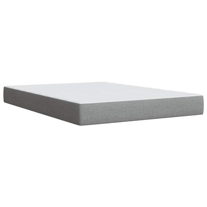 Giroletto a Molle con Materasso Grigio Chiaro 140x200cm Tessuto | homemem39
