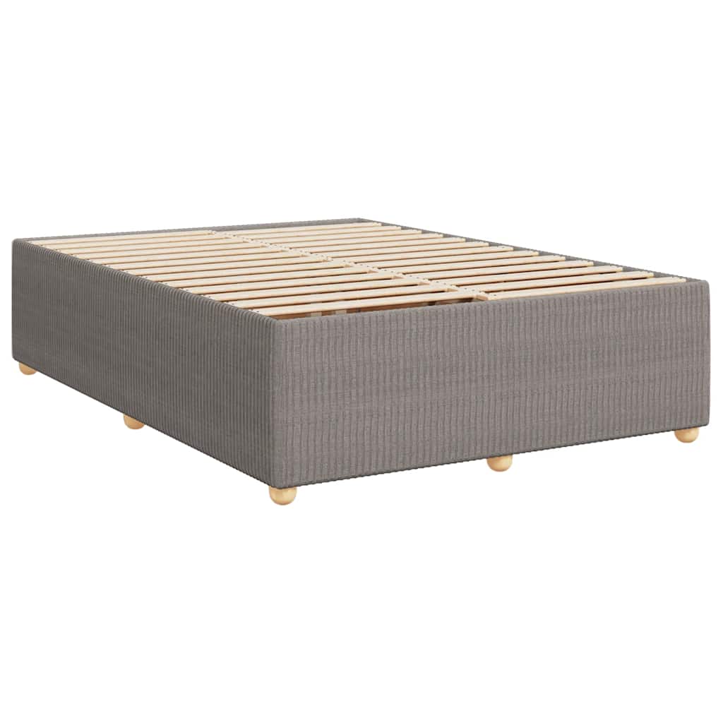 Giroletto a Molle con Materasso Tortora 140x200 cm in Tessuto | homemem39