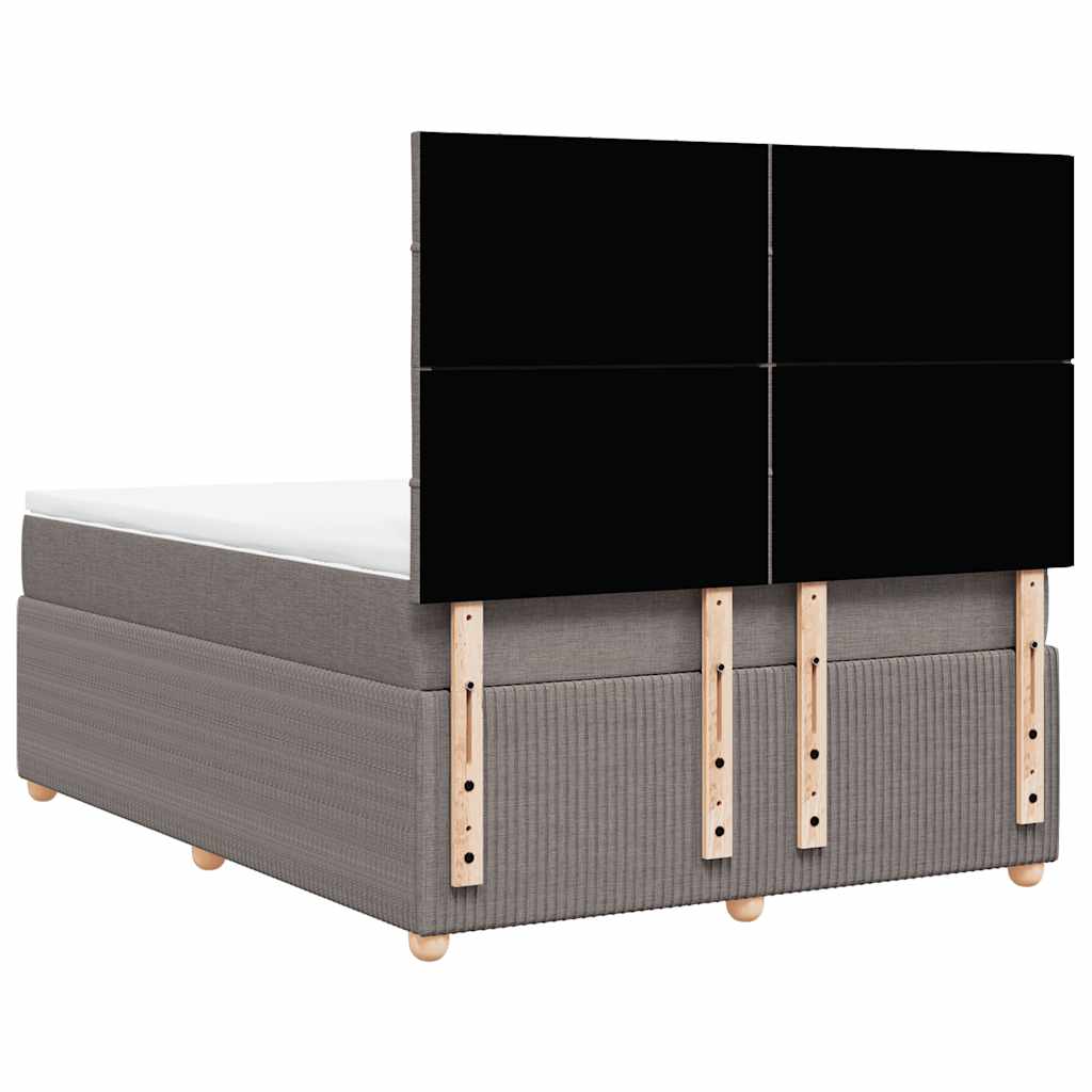 Giroletto a Molle con Materasso Tortora 160x200 cm in Tessuto | homemem39